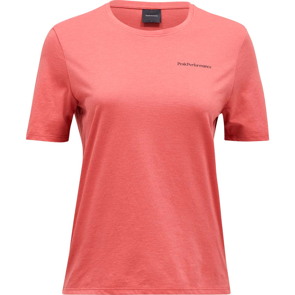 Camiseta Mujer W Explore Logo Tee Peak Performance Rosa 1