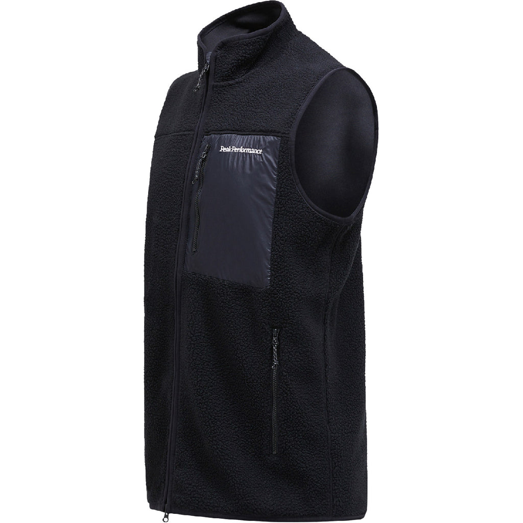 Chaleco Hombre M Pile Vest Peak Performance Negro 3