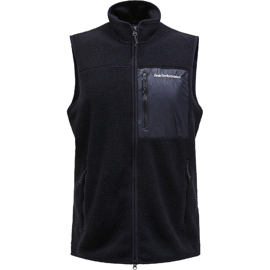 Chaleco Hombre M Pile Vest Peak Performance Negro 1