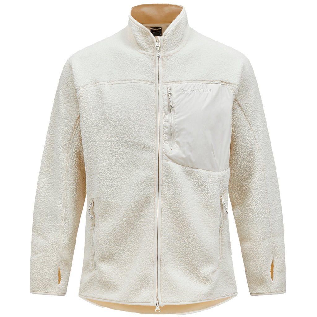 Polar Hombre M Pile Zip Jacket Peak Performance Blanco 1