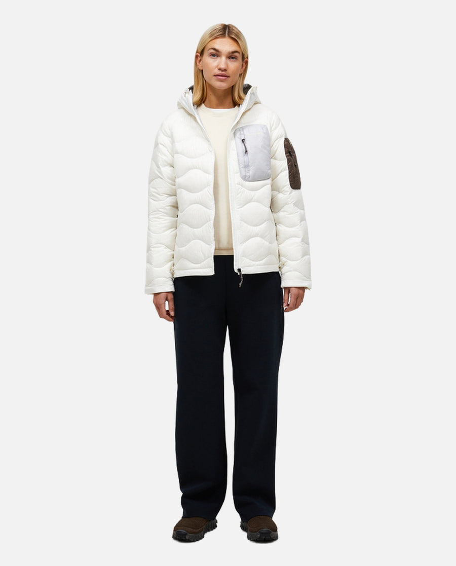 Chaqueta Mujer W Helium Utility Down Hood Jkt  Blanco