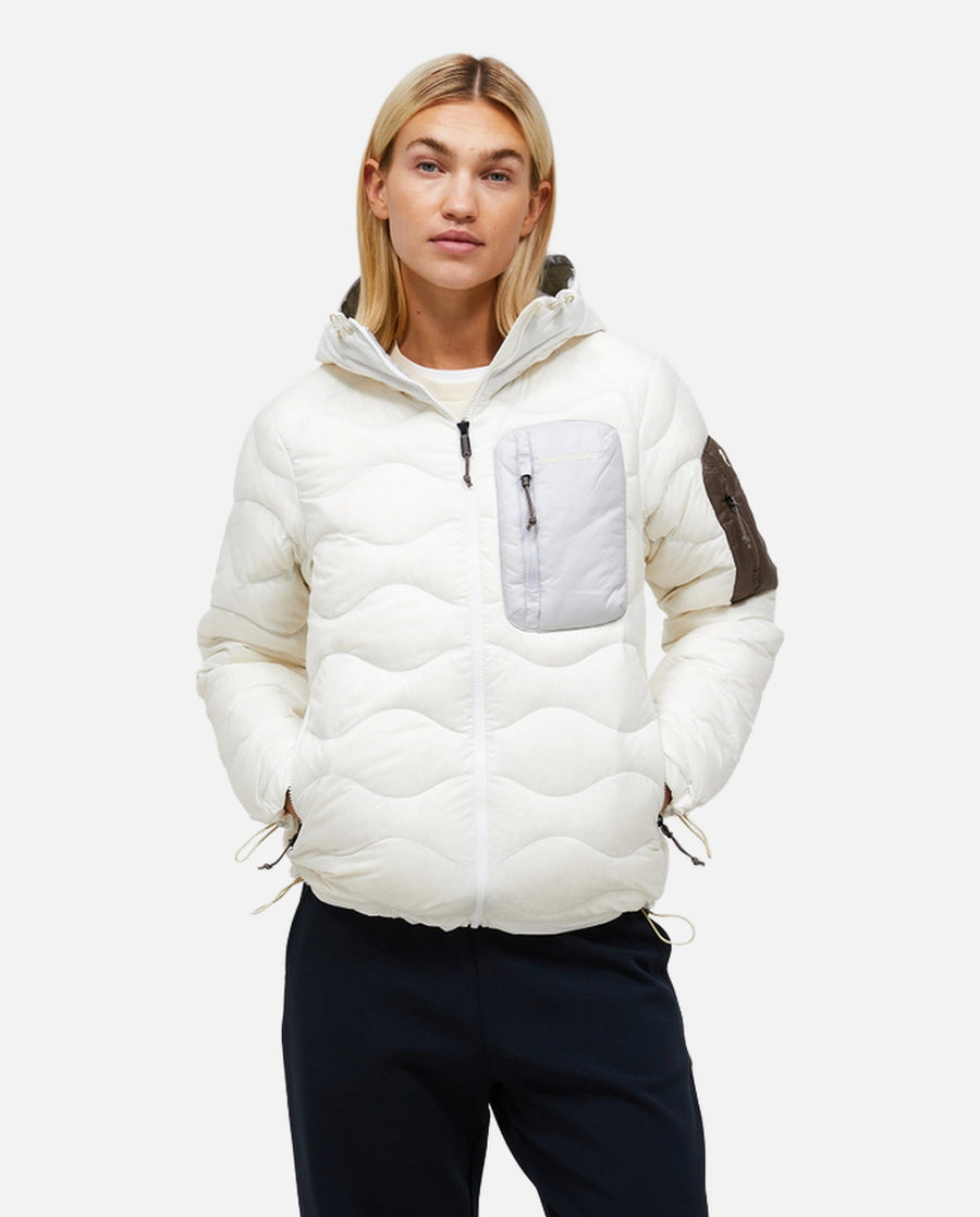 Chaqueta Mujer W Helium Utility Down Hood Jkt  Blanco