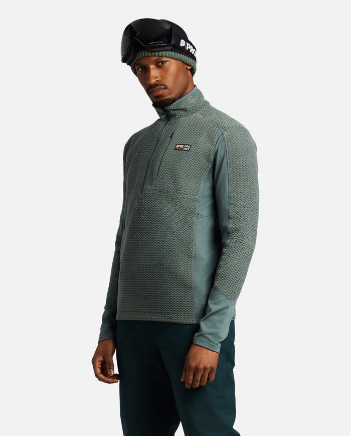 Polar Hombre M Calgary 1/4 Zip Active Top Protest Verde