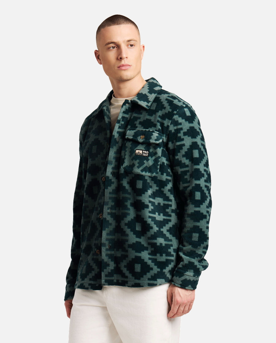 Camisa Hombre M Howden Outdoor Shirt Verde