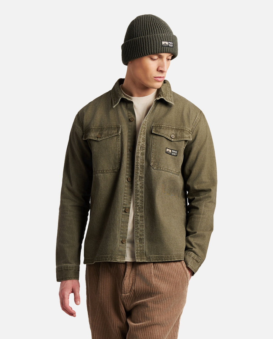 Camisa Hombre M Adored Outdoor Shirt Verde