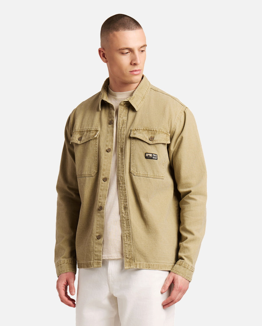 Camisa Hombre M Adored Outdoor Shirt Marrón
