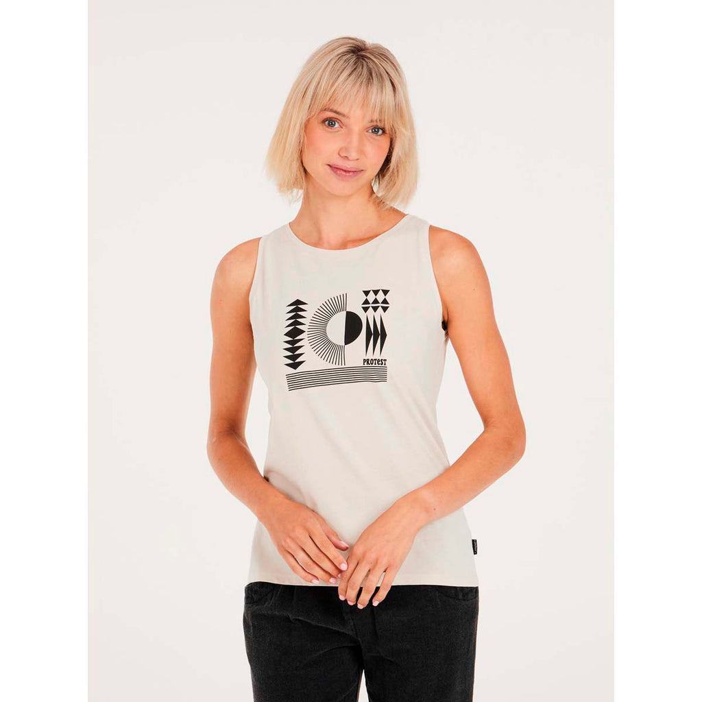 Camiseta De Tirantes Mujer Prtevan Singlet Protest Blanco 3