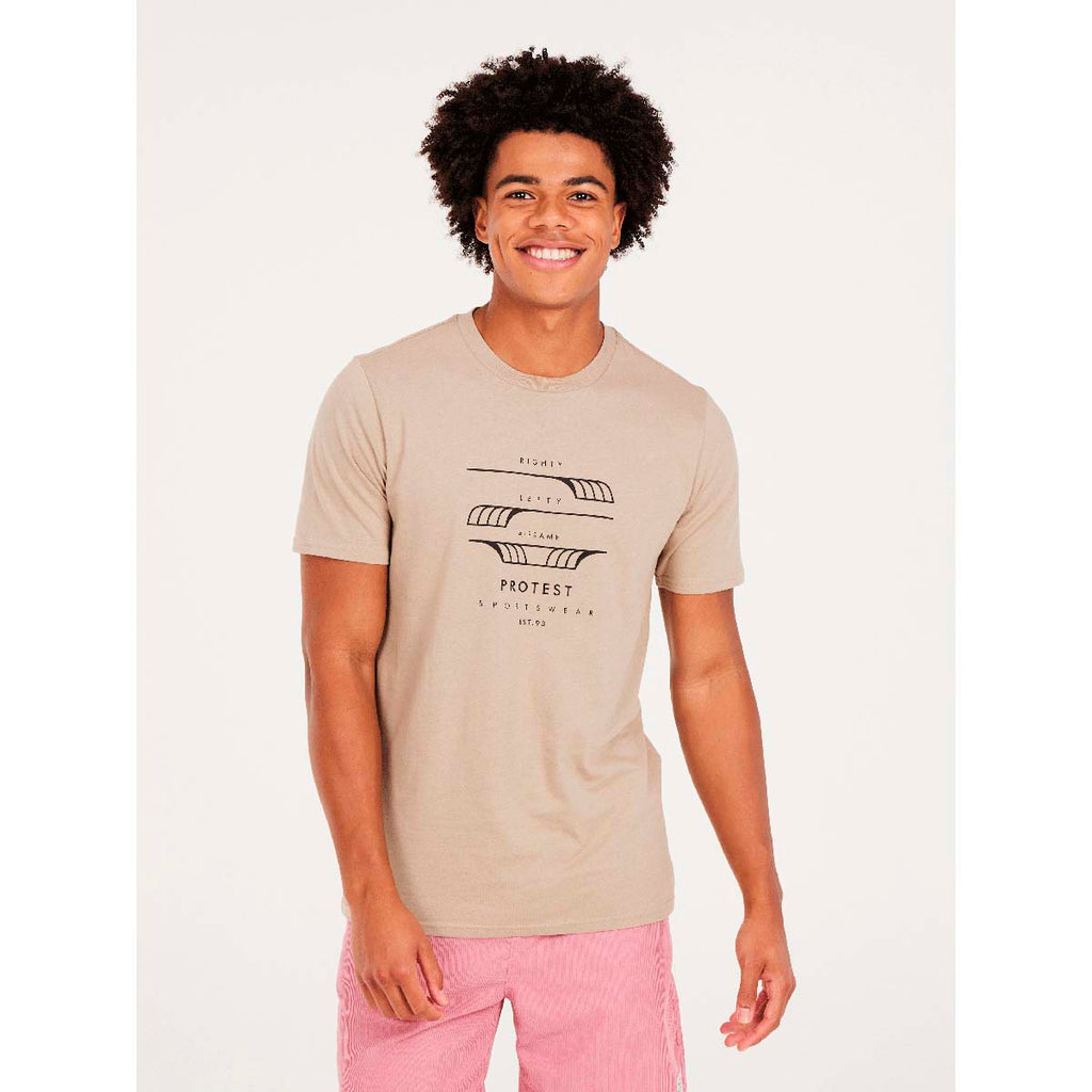 Camiseta Hombre Prtrimble T-Shirt Protest Marrón 3