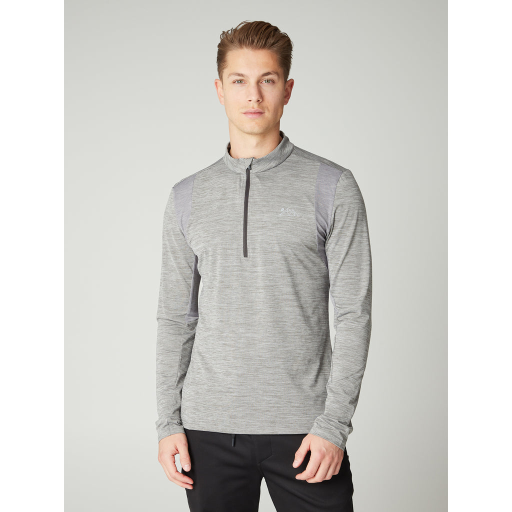 Polar Hombre Prtstrayed 1/4 Zip Top Protest Gris 3