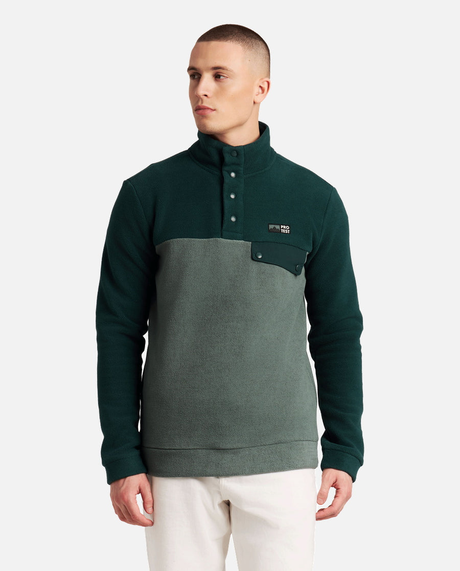 Sudadera Hombre M Wigland Outdoor 1/4 Butt Top Verde