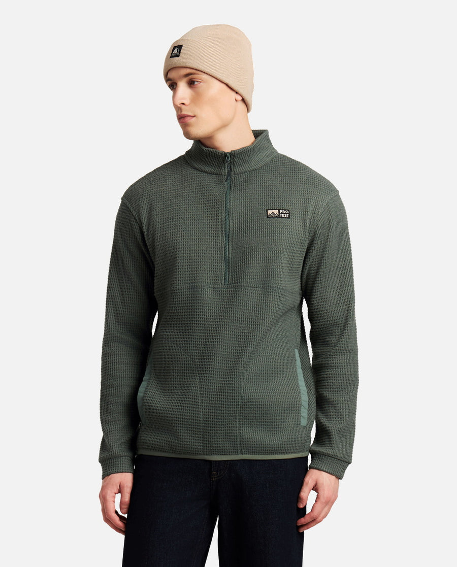 Sudadera Hombre M Alive Outdoor 1/4 Zip Top Verde