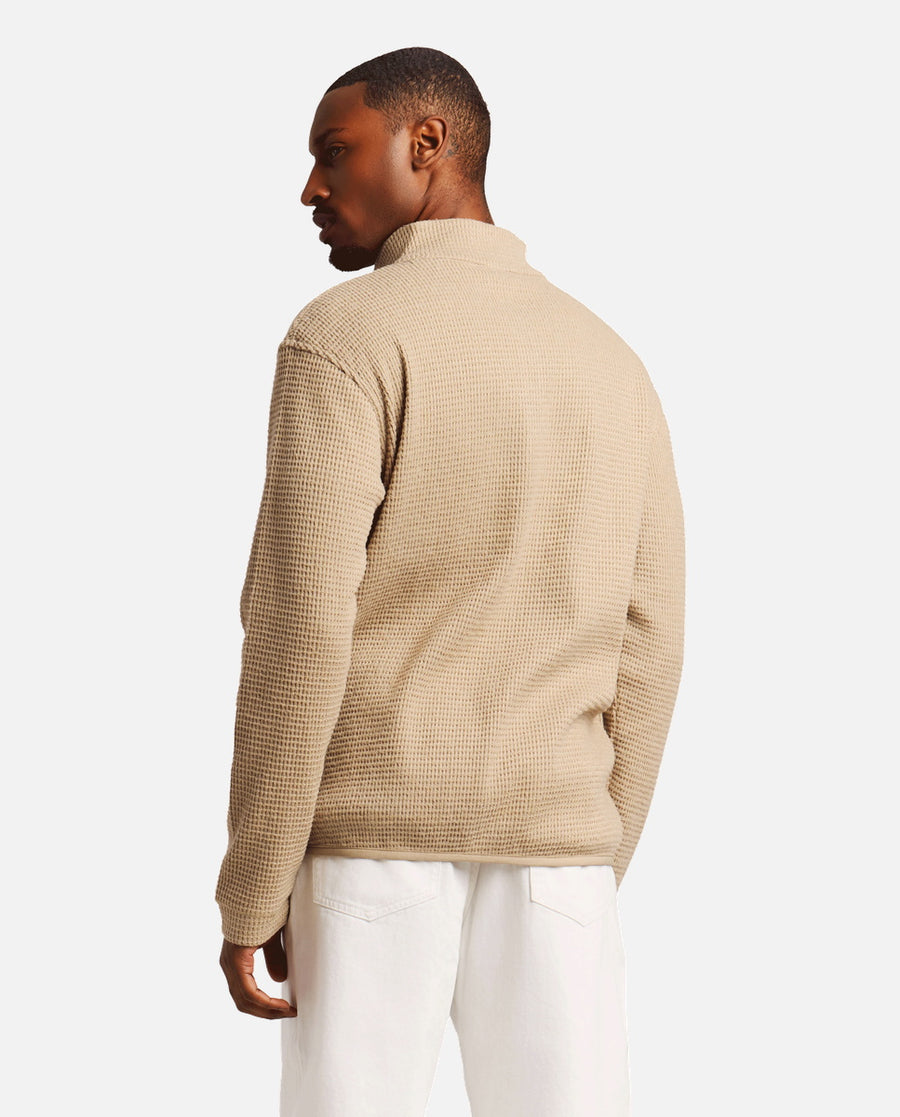 Sudadera Hombre M Alive Outdoor 1/4 Zip Top Marrón