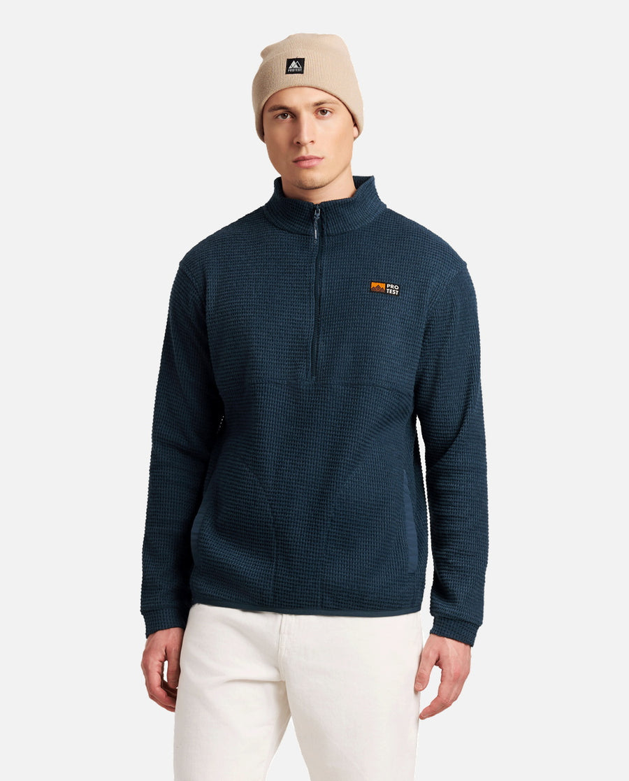 Sudadera Hombre M Alive Outdoor 1/4 Zip Top Azul