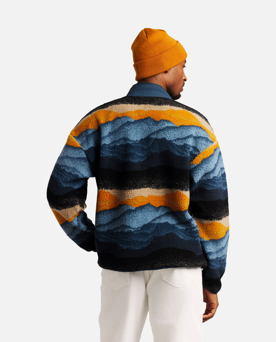 Sudadera Hombre M Browser Outdoor 1/4 Butt Top Azul