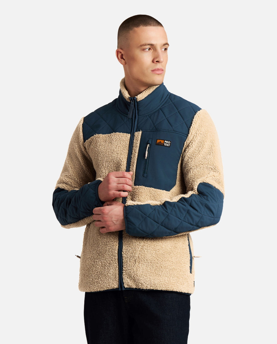 Sudadera Hombre M Longton Outdoor Full Zip Top Marrón