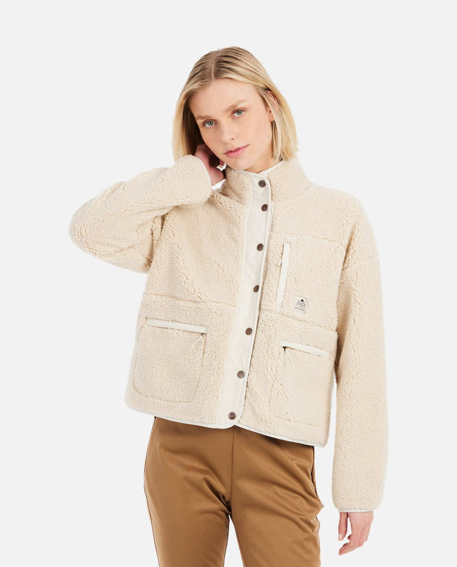 Polar Mujer Prtlux Outdoor Fullziptop Protest Blanco