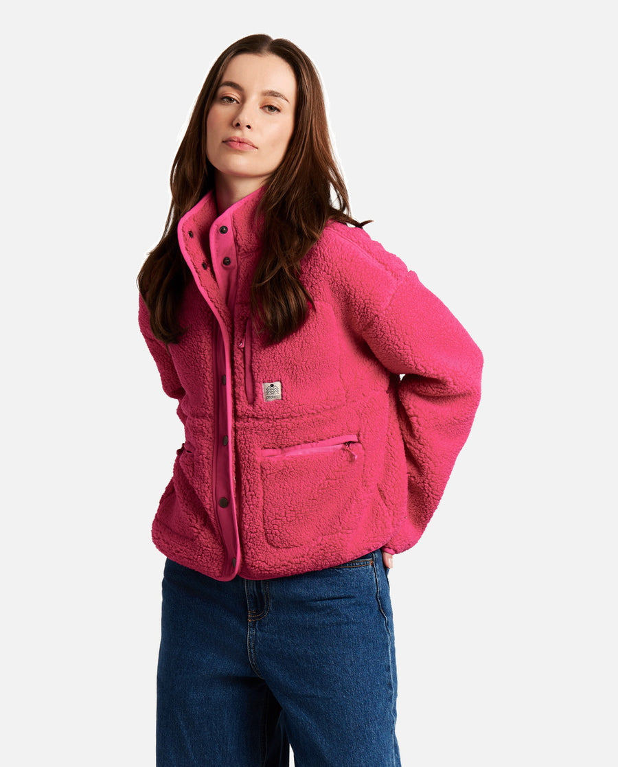 Polar Mujer W Lux Outdoor Fullziptop Protest Rosa