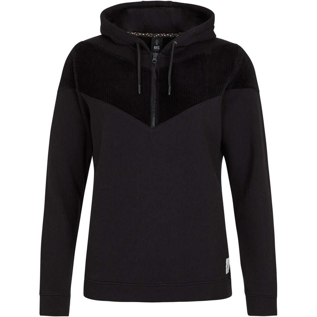 Sudadera Mujer Nxgatami 1/4 Zip Hoody Protest Negro 1