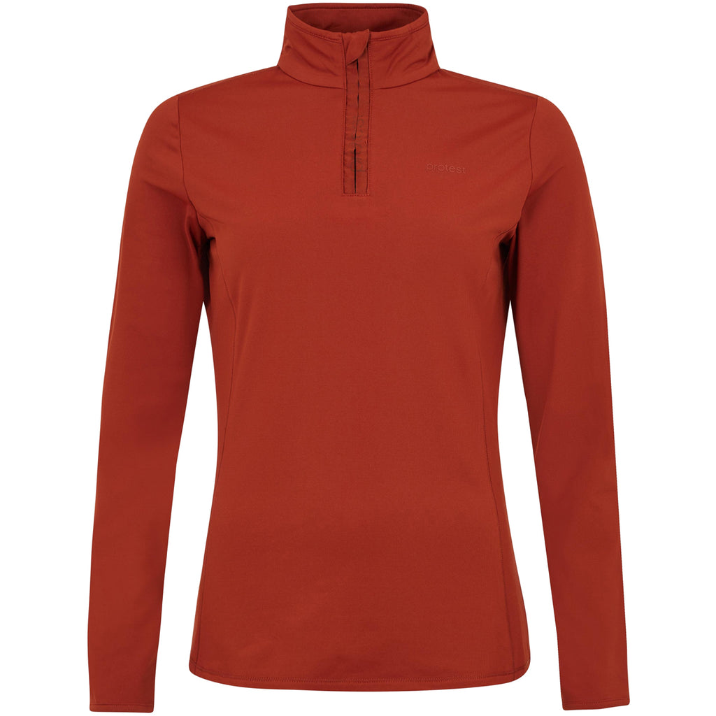 Polar Mujer Fabriz 1/4 Zip Top Protest Rojo 1