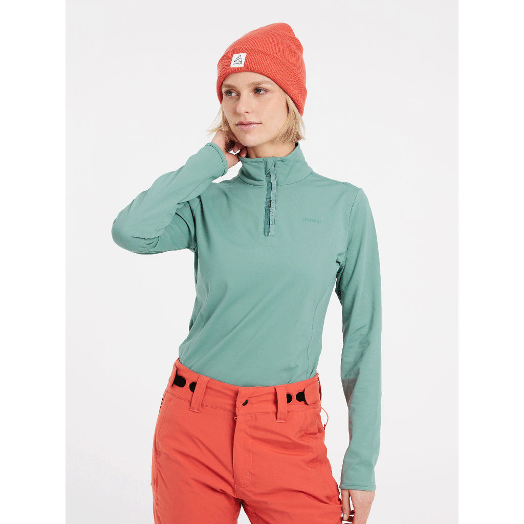 Polar Mujer Fabriz 1/4 Zip Top Protest Azul 3