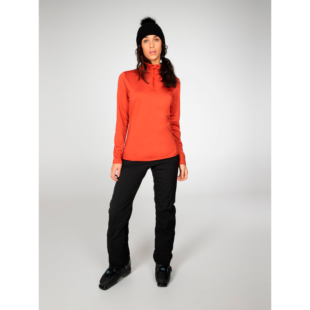 Polar Mujer Fabriz 1/4 Zip Top Protest Rojo 5