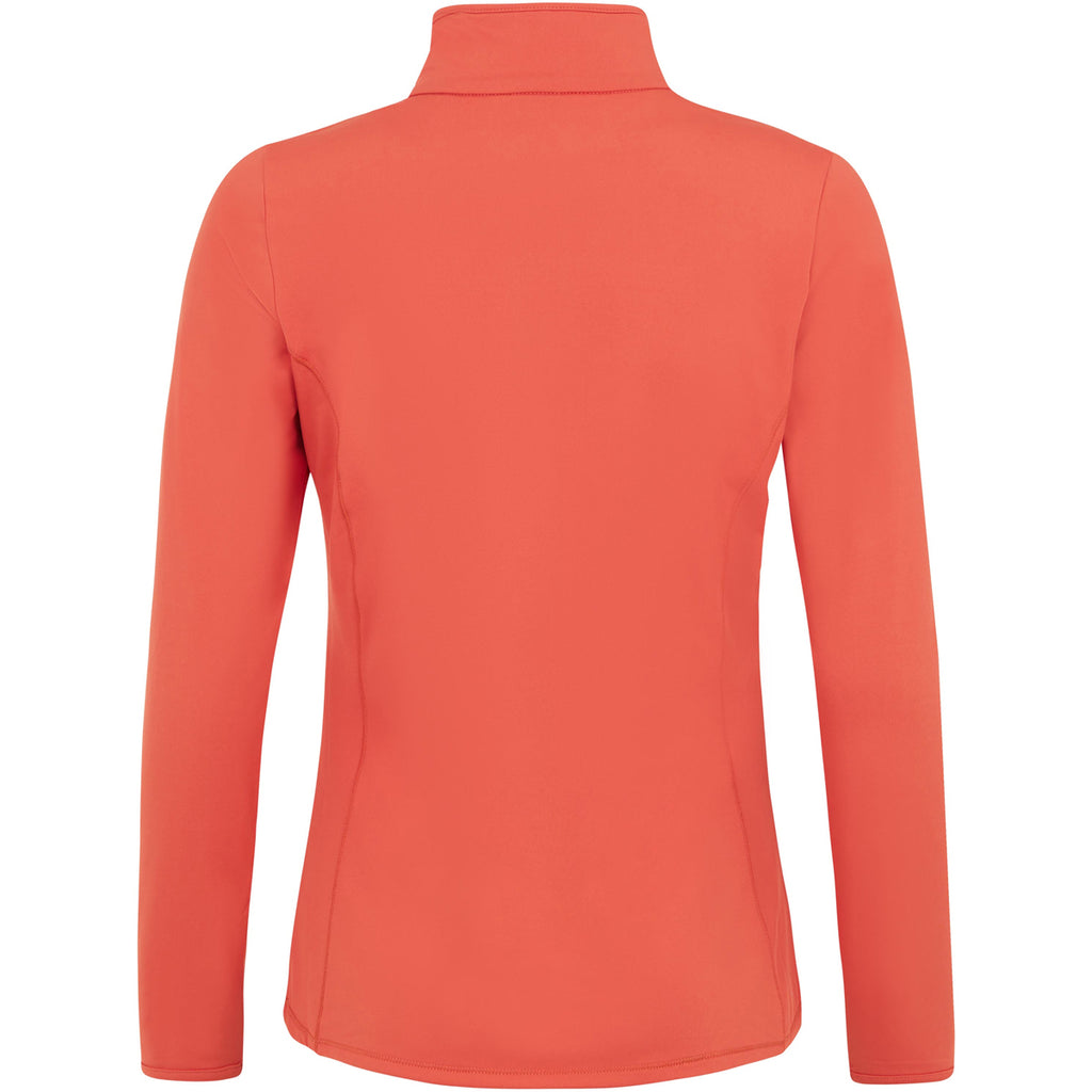 Polar Mujer Fabriz 1/4 Zip Top Protest Rojo 2