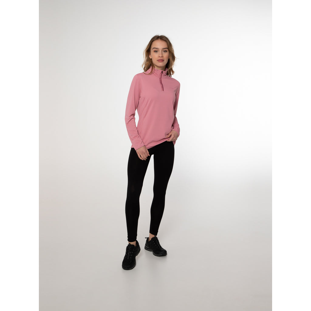 Polar Mujer Fabriz 1/4 Zip Top Protest Rosa 5