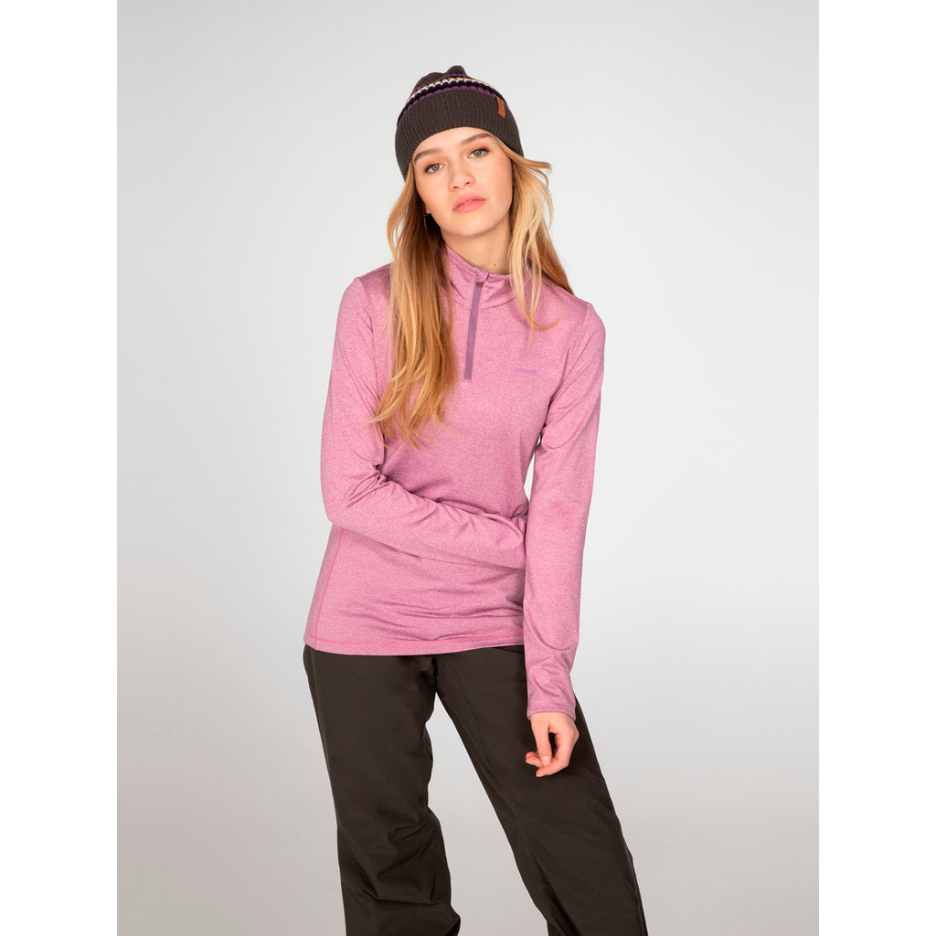 Polar Mujer Fabrizm 1/4 Zip Top Protest Rosa 3