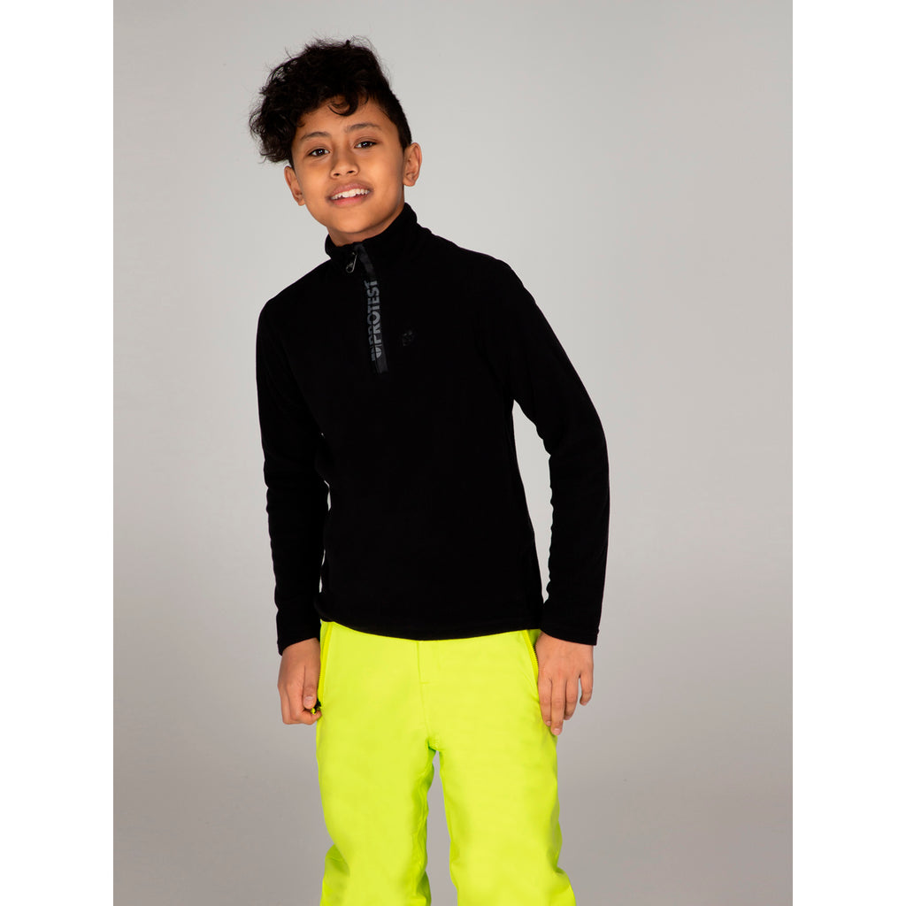 Polar Niños Willowy Jr 1/4 Zip Top Protest Negro 3