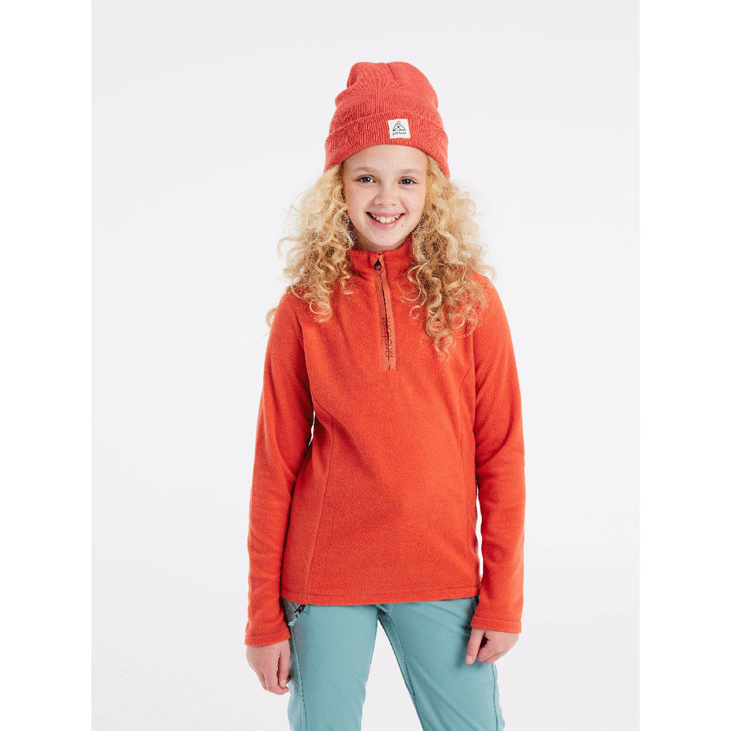 Polar  Mutey Jr 1/4 Zip Top Protest Rojo 3