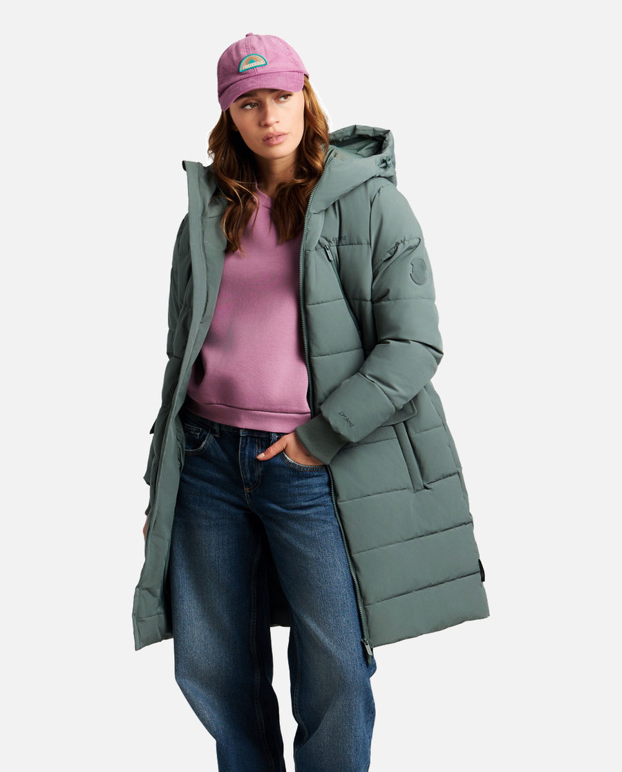 Chaqueta Mujer W Stine Outdoor Long Jacket Protest Verde
