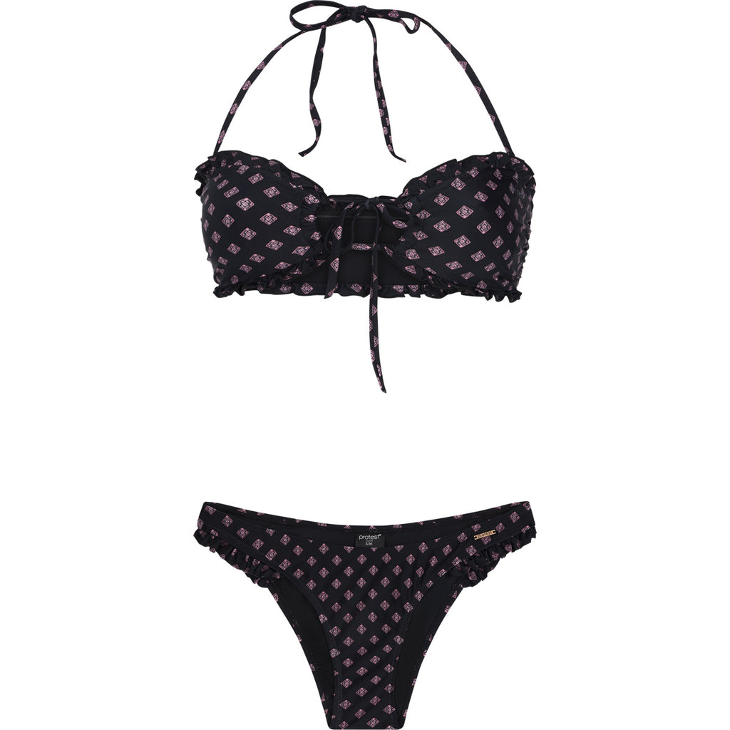 Bikini Mujer Prtxanthe Bandeau Bikini Protest Negro 1