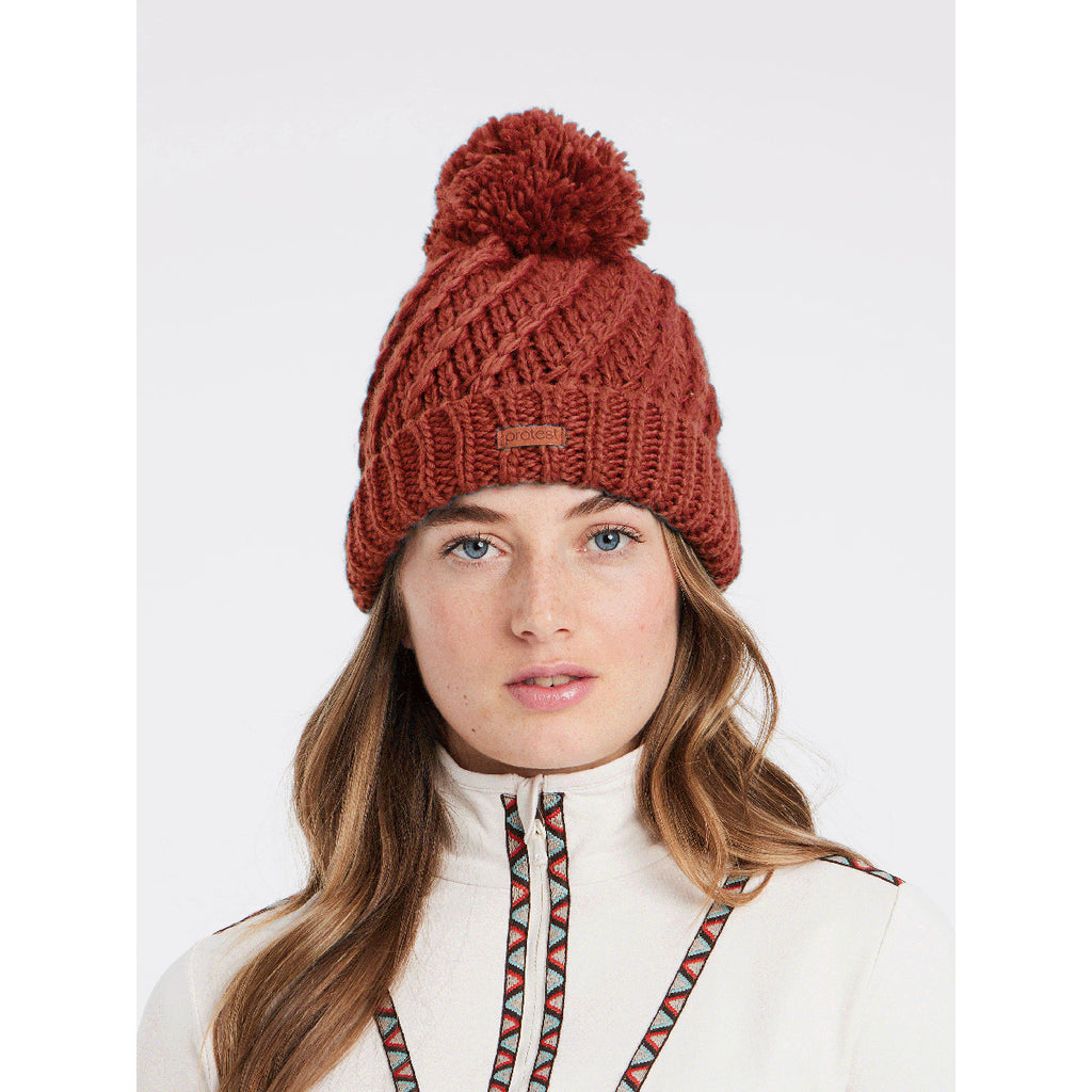 Gorro Mujer Prtpaisley 23 Beanie Protest Rojo 2