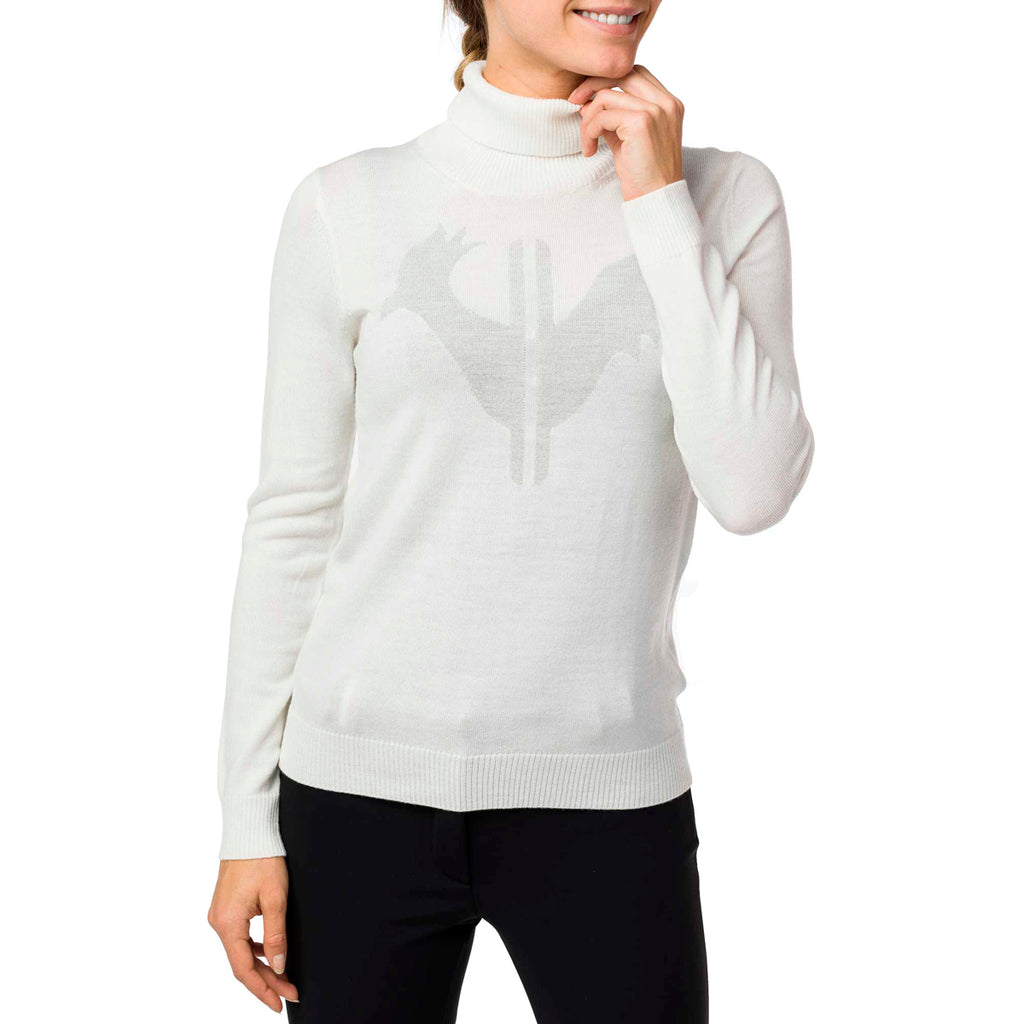 Jersey Mujer W Classic Roll Neck Rossignol Blanco 2