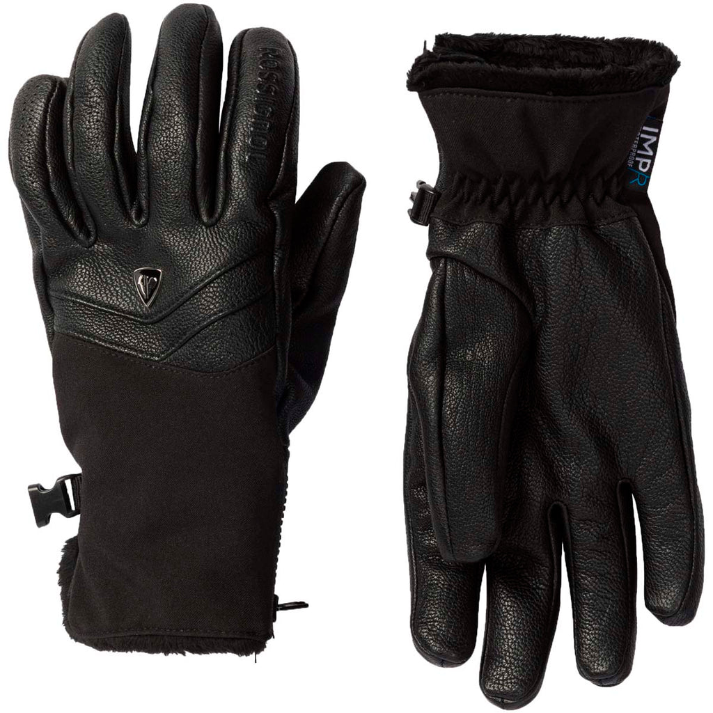 Guantes Mujer W Elite Lth Impr Rossignol Negro 1