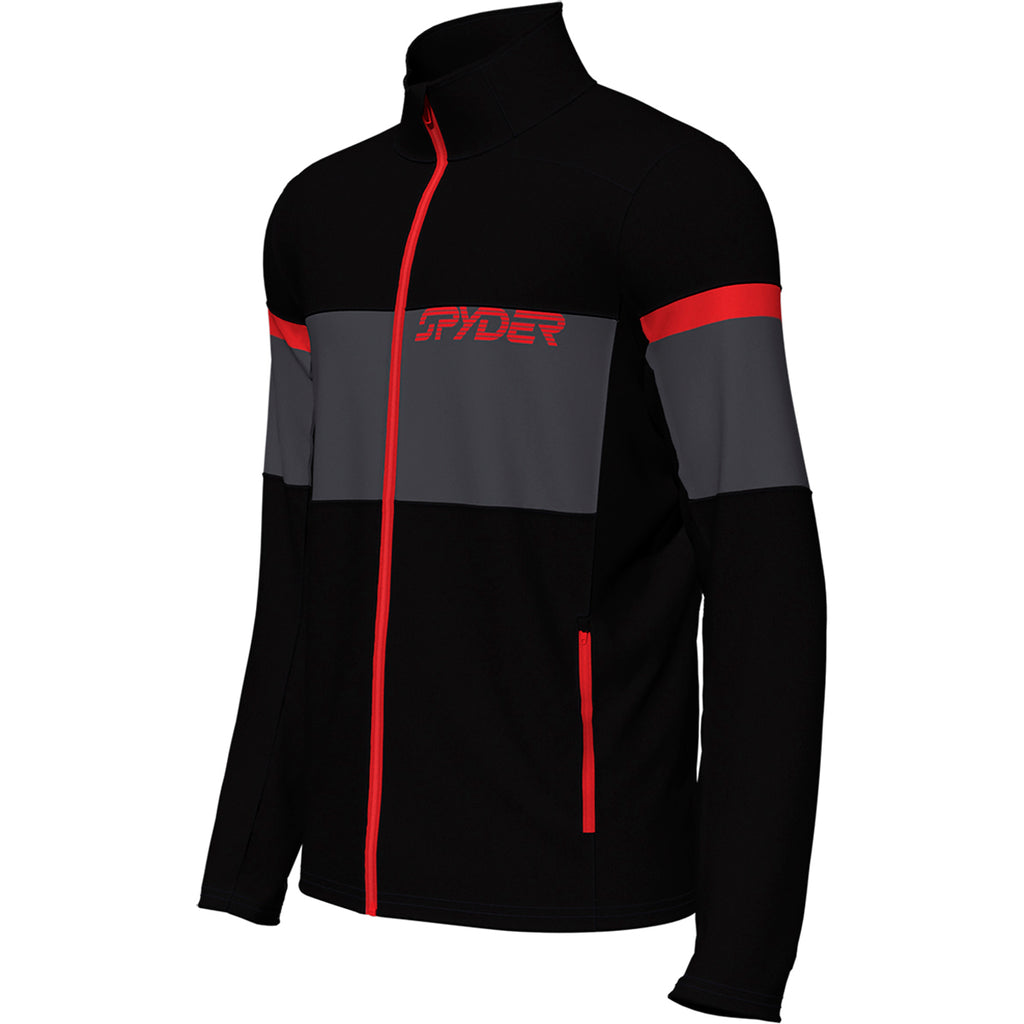 Polar Hombre M Speed Full Zip Fleece Jacket Spyder Negro 3